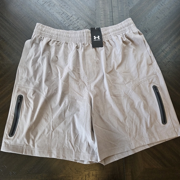 Under Armour Other - Under Armour Men's Extra Large XL UA Unstoppable Vented Gray Athletic Shorts New